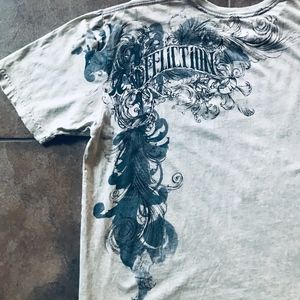AFFLICTION Vintage Graphic Tee, XL
